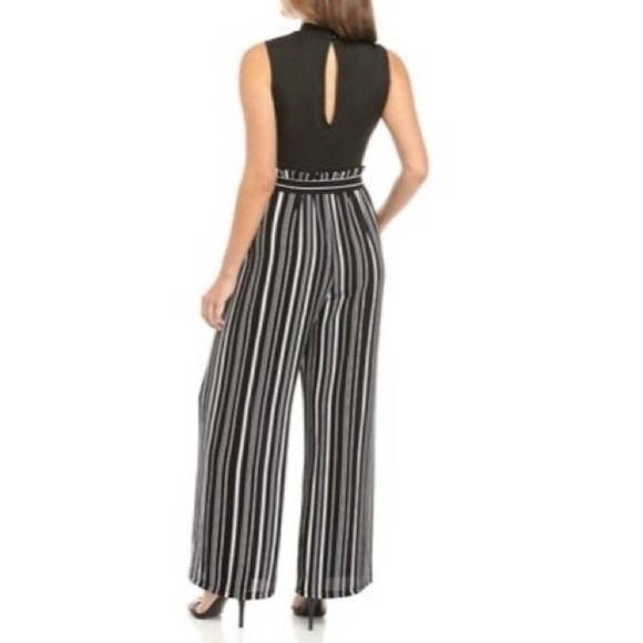 As U Wish Mock Neck Paperbag Jumpsuit - Picture 2 of 5